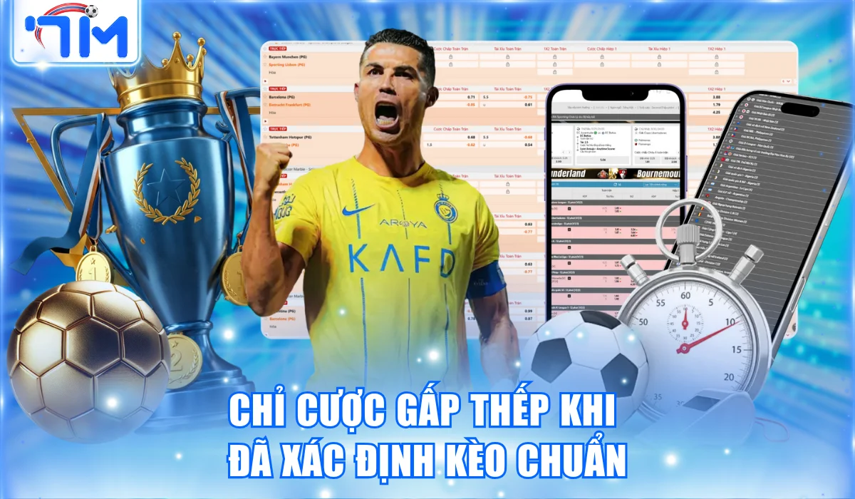Chỉ cược gấp thếp khi đã xác định kèo chuẩn