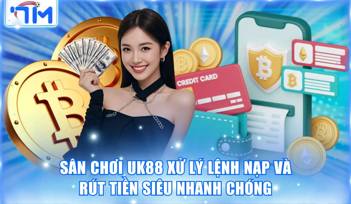 Sân chơi UK88 xử lý lệnh nạp và rút tiền siêu nhanh chóng